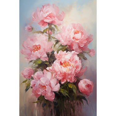 Pink Peony Oil Canvas